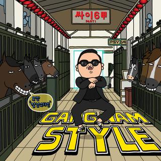 Pochette de "Gangnam style" de PSY.