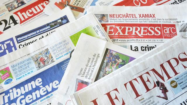 Le monde de la presse écrite est en crise en Suisse romande. [Dominic Favre]