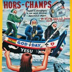 Affiche de l'exposition "Hors-champs" au MEN. [men.ch]