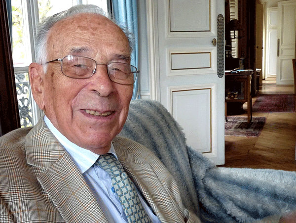Jean-Louis Crémieux-Brilhac, membre et historien de la France Libre  photographié en septembre 2012