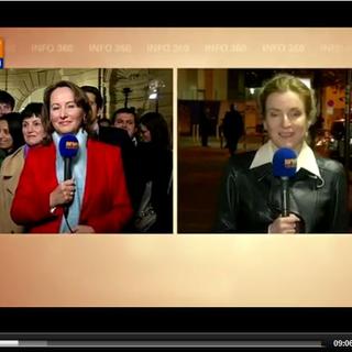 Ségolène Royal et Nathalie Nathalie Kosciusko-Morizet, sur BFM TV (print sreen) [BFM TV]