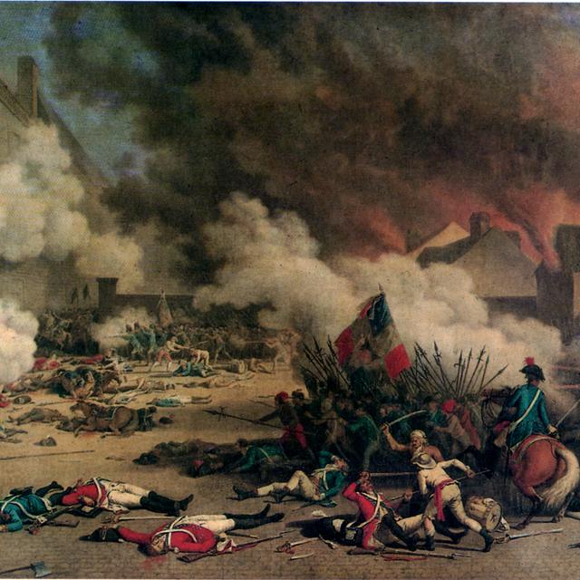 La prise du palais des Tuileries le 10 août 1792, par Jean Duplessis-Bertaux. [DP]
