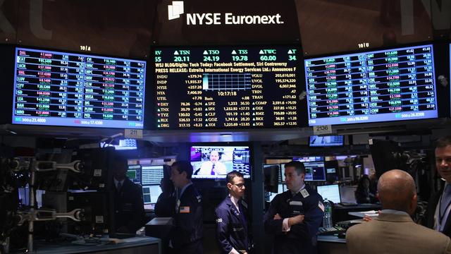 Des traders à la bourse de New-York. [Getty Images/AFP - Spencer Platt]