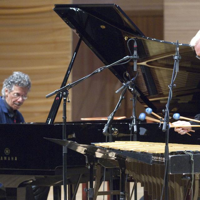 Chick Corea au piano et Gary Burton au vibraphone. [RIA Novosti/AFP - Vitaliy Belousov]