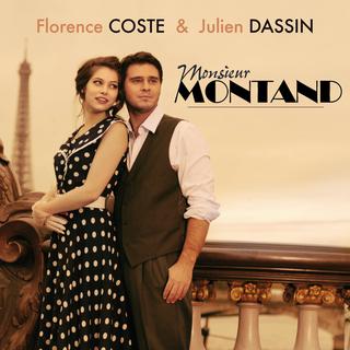 Pochette de l'album "Monsieur Montand" de Florence Coste et Julien Dassin. [Columbia]