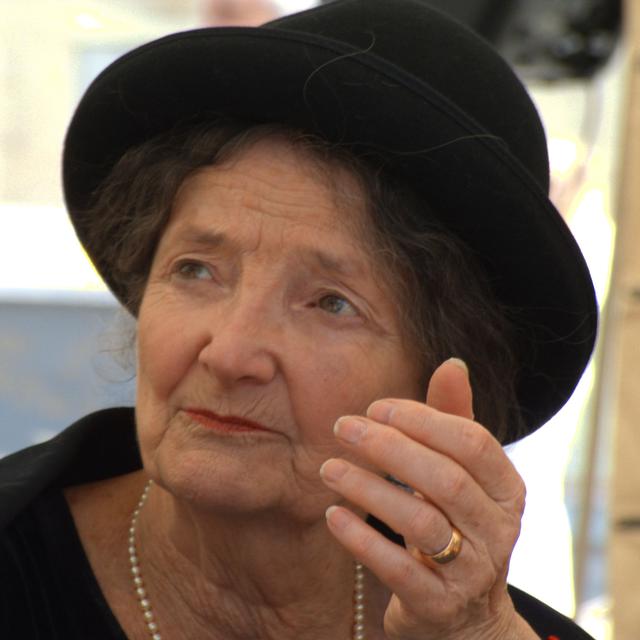 L'écrivain et ethnologue Marie Rouanet à Montpellier. [CC BY SA / Wikipédia - François Collard]