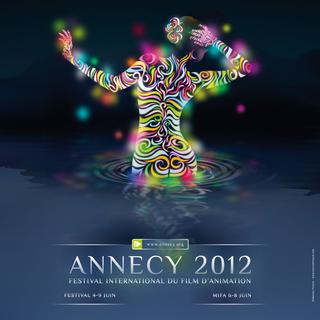 Affiche de la 53e édition du "Festival international du film d'animation d'Annecy" 2012. [annecy.org]