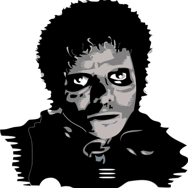 Michael Jackson grimé en zombie dans le clip de Thriller. [CC-BY-SA - Vectorportal]