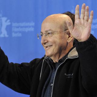 Theo Angelopoulos au Festival international de films de Berlin, le 12 février 2009. [John MacDougall]