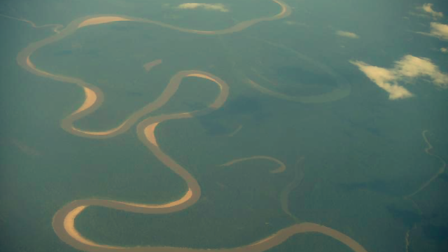 The Amazon Rainforest taken from plane. [CC-BY-SA - Joel Takv]