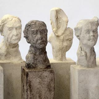 Sculptures de Yolande Biver exposées à la Galerie Arts et Lettres à Vevey. [Yolande Biver]