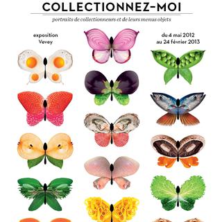 Affiche de l'exposition "Collectionnez-moi" à l'’Alimentarium de Vevey. [alimentarium.ch]