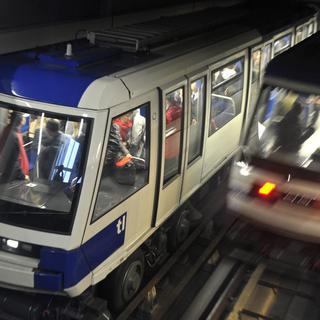 M2 à Lausanne, premier métro automatique de Suisse. [Laurent Gillieron]