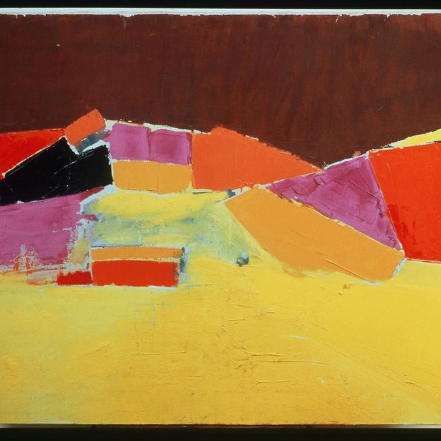 Agrigente (1954) tableau du peintre russe Nicolas de Staël (Coll.particulière)l [J.Faujour]