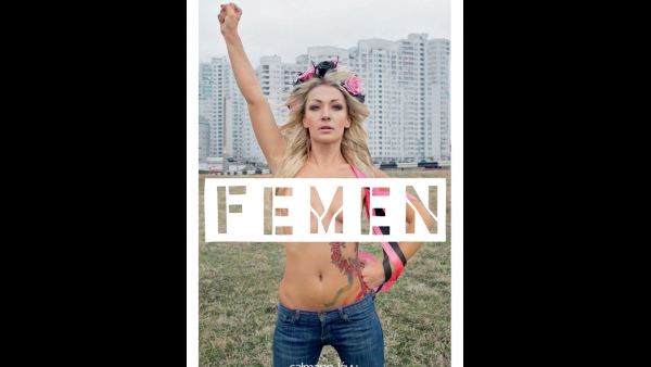 Couverture de "Femen", Galia Ackerman [Editions Calmann-Lévy]