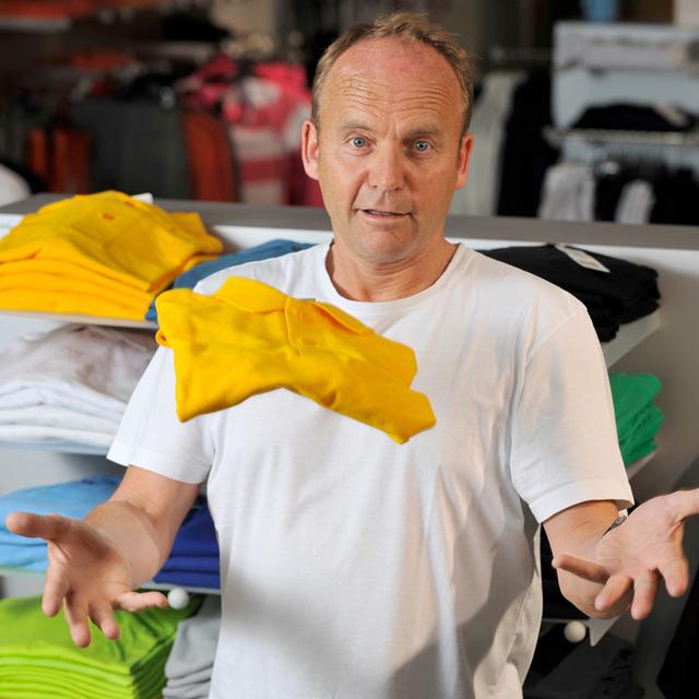 Robin Cornelius, Fondateur et CEO des vêtements Switcher, au siège de la maison Switcher au Mont-sur-Lausanne le 20 mai 2009. [Dominic Favre]