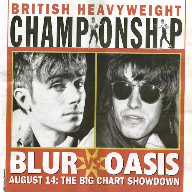 La guerre Blur-Oasis en couverture du NME. [New Musical Express]