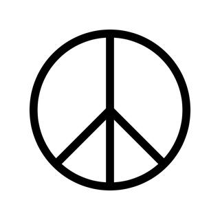 Le logo Peace and love.