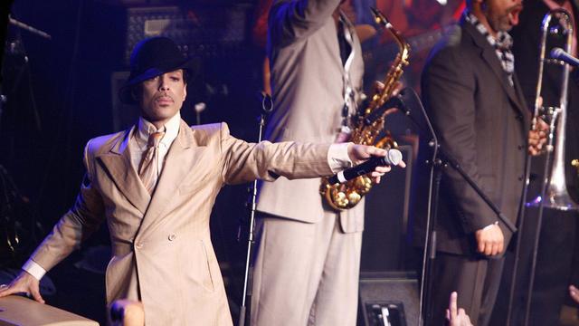 Prince lors d'un concert donné au Montreux Jazz Festival en 2007. [Laurent Gillieron]