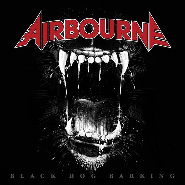 La pochette de "Black Dog Barking" d'Airbourne. [Roadrunner Records]