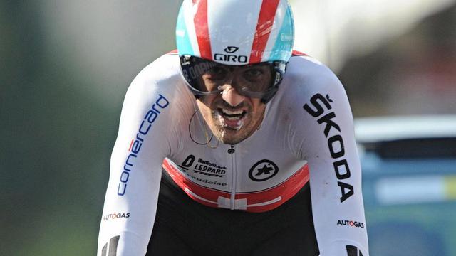 Médaillé de bronze du contre-la-montre, Fabian Cancellara veut se couvrir d’or sur la course en ligne. [Maurizio Delgl'Innocenti]