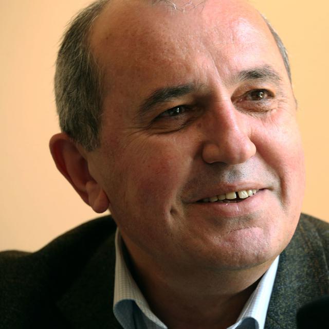 Besnik Mustafaj, écrivain et homme politique albanais. [Thomas Wüthrich]