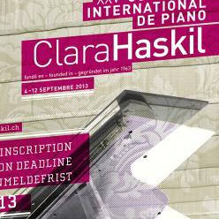 Affiche du concours international de piano Clara Haskil 2013. [clara-haskil.ch]