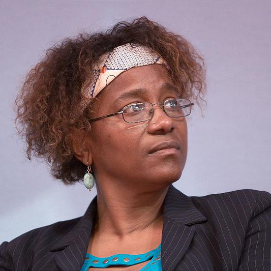 L'auteur Kettly Mars lors du Salon du livre de Paris pour le débat Haïti : c'est la culture qui nous sauvera, mars 2010. [CC-BY-SA - Georges Seguin (Okki)]