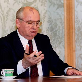 Mikhail Gorbatchev lors de son discours du 25 décembre 1991, où il annonçait sa démission. [Vitaly Armand]