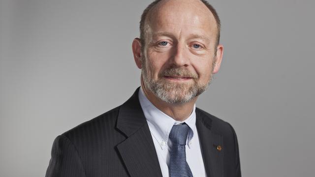 Dominique de Buman, Conseiller national fribourgeois et vice-président du PDC Suisse, le 19 décembre 2011. [Gaetan Bally]