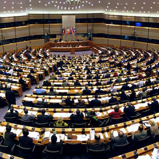 L'intérieur du Parlement européen à Bruxelles. [Belga/AFP - Gérard Cerles]