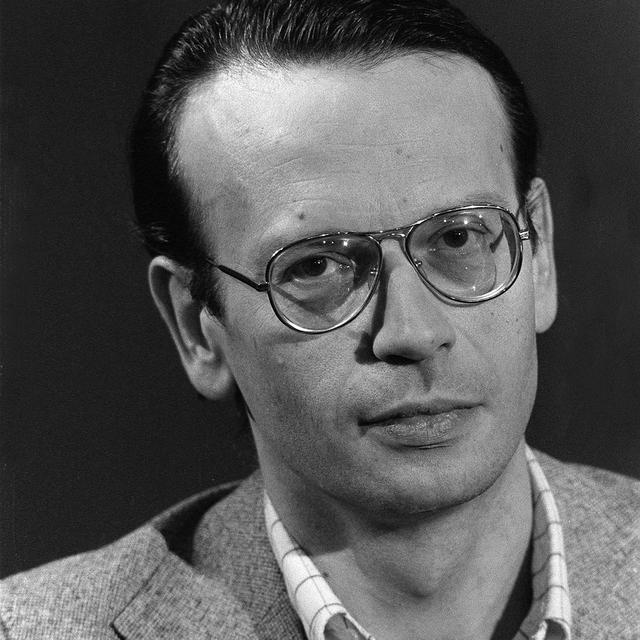 Le journaliste français Michel-Antoine Burnier en 1982. [Joël Robine]