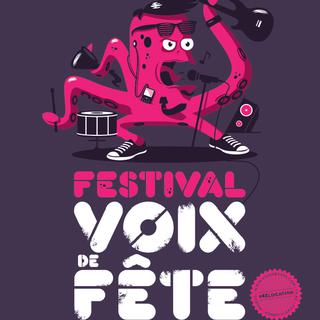 Affiche du festival "Voix de fête 2013" qui se déroule du 13 au 17 mars 2013 à Genève. [voixdefete.com]