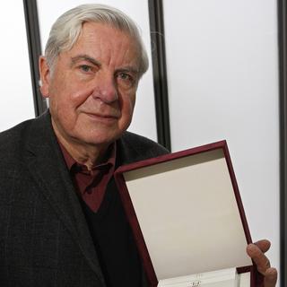 Bertil Galland, lauréat 2008 du Prix culturel de la Fondation Leenaards. [Keystone - Jean-Christophe Bott]