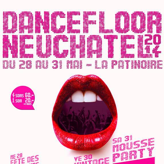 L'affiche de Dancefloor Neuchâtel 2014.