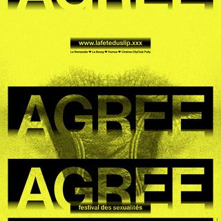 Affiche "La Fête du Slip" - Agree. Lausanne du 7 au 9 mars 2014