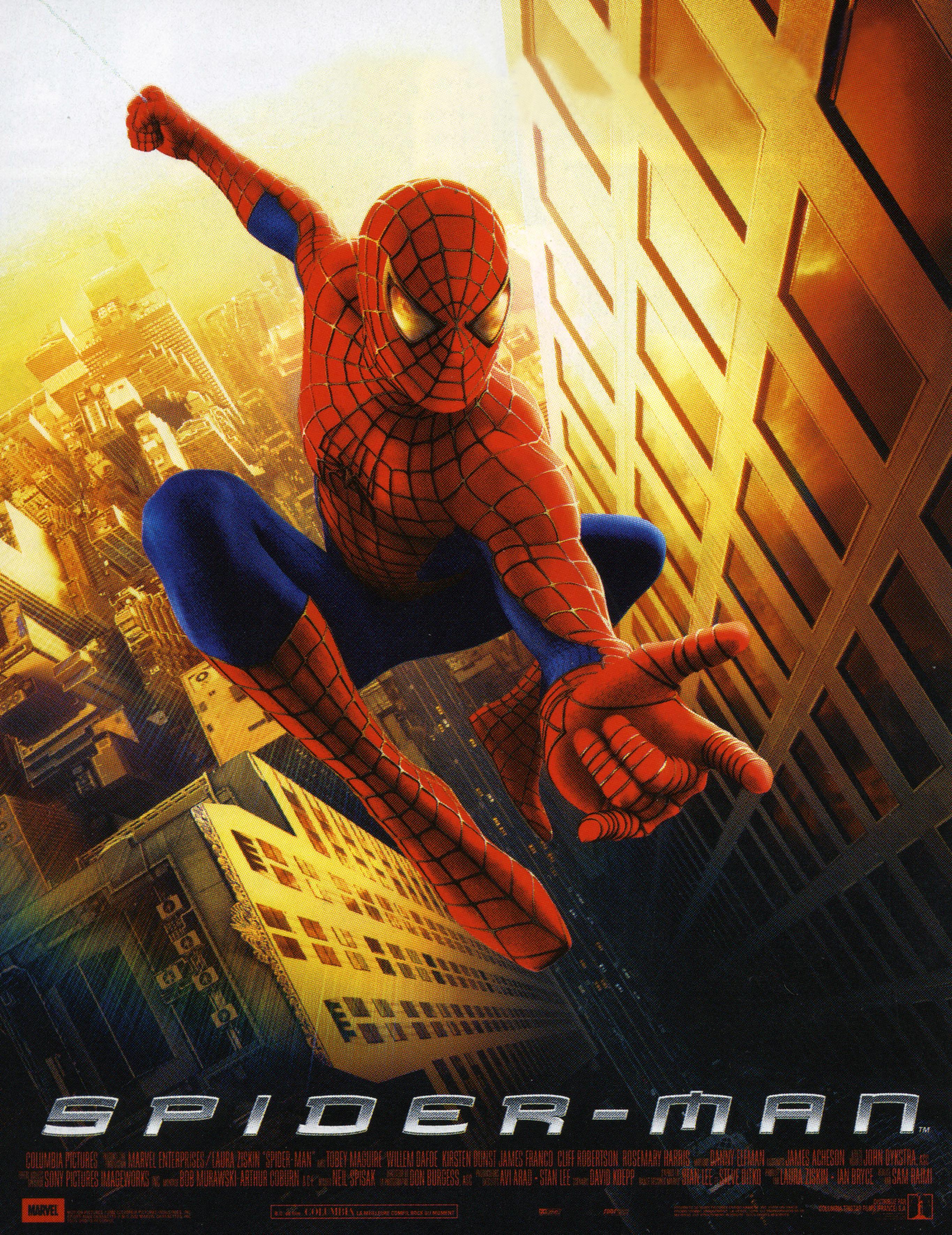 L'affiche du film "Spider-Man", de Sam Raimi (2002) [Columbia Pictures / Marvel Enter / Collection ChristopheL via AFP - COLUMBIA PICTURES / MARVEL ENTER]