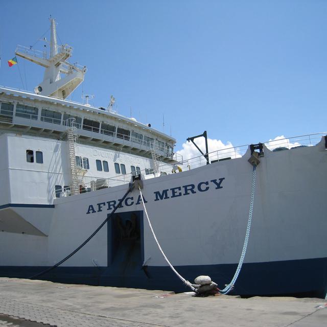L'Africa Mercy, bateau-hôpital. [RTS - Gabrielle Desarzens]