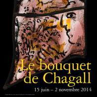 L'affiche de l'exposition Le bouquet de Chagall. [vitromusee.ch]
