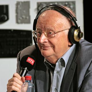 Jacques Neirynck à "L'Agence", le 29 juin 2014. [Cécile Möller]