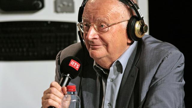 Jacques Neirynck à "L'Agence", le 29 juin 2014. [Cécile Möller]