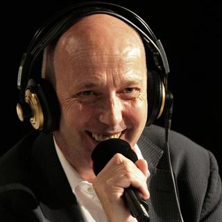 Jean-René Germanier à "L'Agence" le 19 octobre 2014. [Cécile Möller]