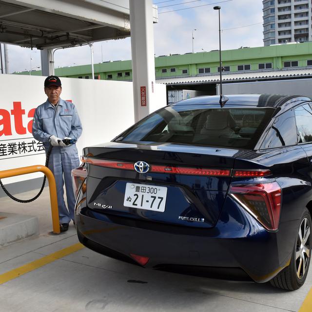 "Mirai", la voiture à hydrogène de Toyota. [Yoshikazu Tsuno]