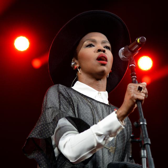 La chanteuse Lauryn Hill durant le Amnesty International Concert le 5 février 2014 à New York. [Don Emmert]
