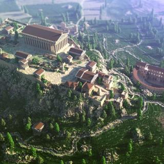 L'Acropole d'Athènes dans Minecraft. [Gtofan74]