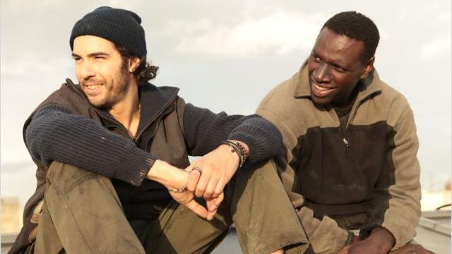 Omar Sy et Tahar Rahim dans "Samba". [David Koskas - Quad - Gaumont]