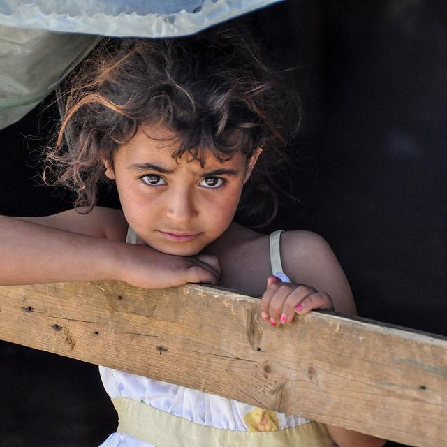 Dans un camp de réfugiés syriens de la Bekaa. [David Hury]