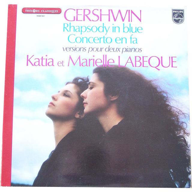 La pochette de "Rhapsody in blue" de Gershwin, par Katia et Marielle Labeque. [Philipps]