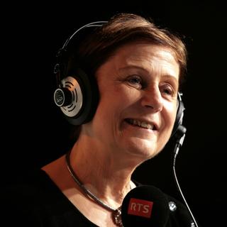 Martine Brunschwig-Graf à "L'Agence", le 9 novembre 2014. [Cécile Möller]