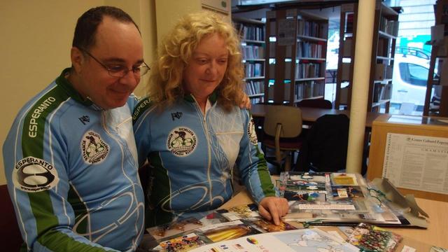 Rose et Cyrille ont fait un tour du monde à vélo en étant régulièrement hébergés chez des espérantophones. [DR - Clément Robin]